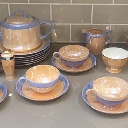 Vintage Midcentury Set of Maito & Noritake Lusterware China from Japan