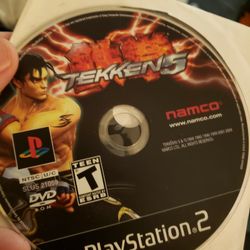 Playstation 2 Ps2 Tekken 5 Disc Only Works Perfectly 