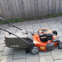Husqvarna 22" gas self propelled mower AWD 190 cc 7.25 gross foot pounds torque