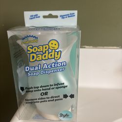 Scrub Daddy Soap Daddy Soap Dispenser - Dual Action, Refillable, Flower Top - 3.