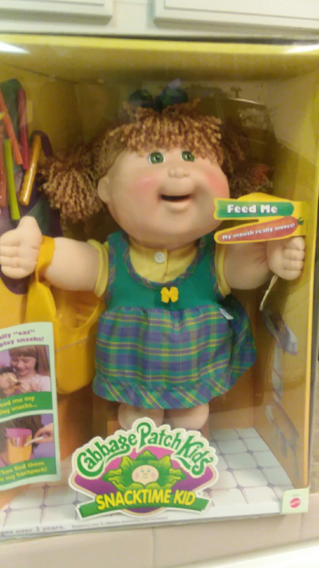 Vintage recalled snacktime cabbage patch doll