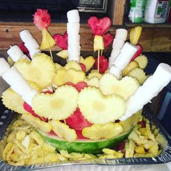 Mesa de frutas