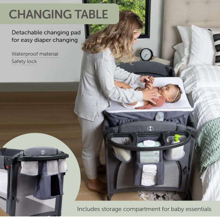 bedside sleeper bassinet baby changing table baby bassinet NEW NUEVA cuna colecho moises acceso desde la cama