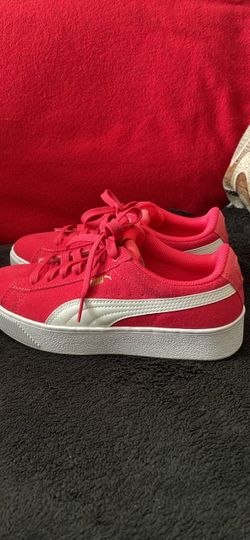 PUMA Women’s Smash Platform Pink Sneakers - Size 5C / UK 4 (Fits 23cm)