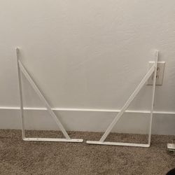 White Shelf Brackets (set of 2)