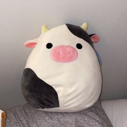 Connor Black Cow Squishmallow 12”