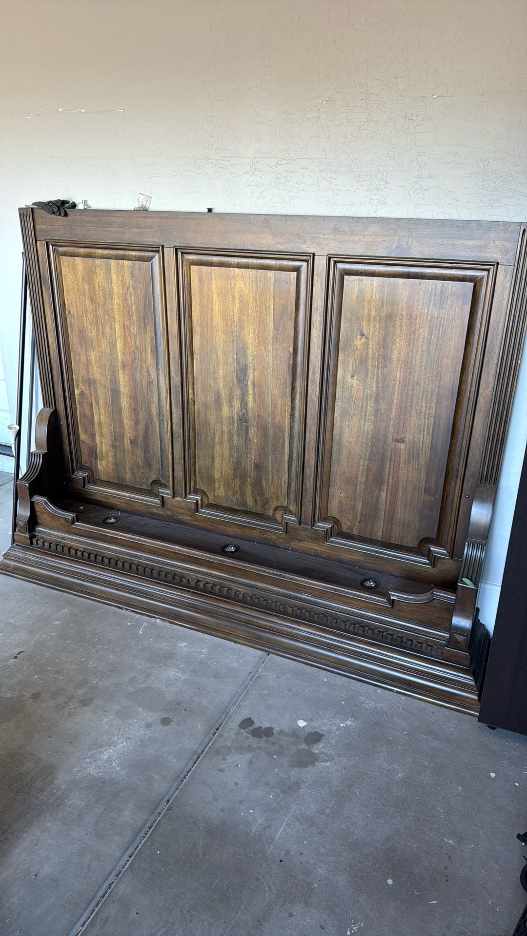 King Frame Bed With a Mirror