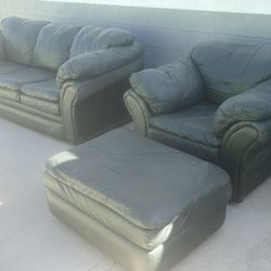 Green Leather Couch