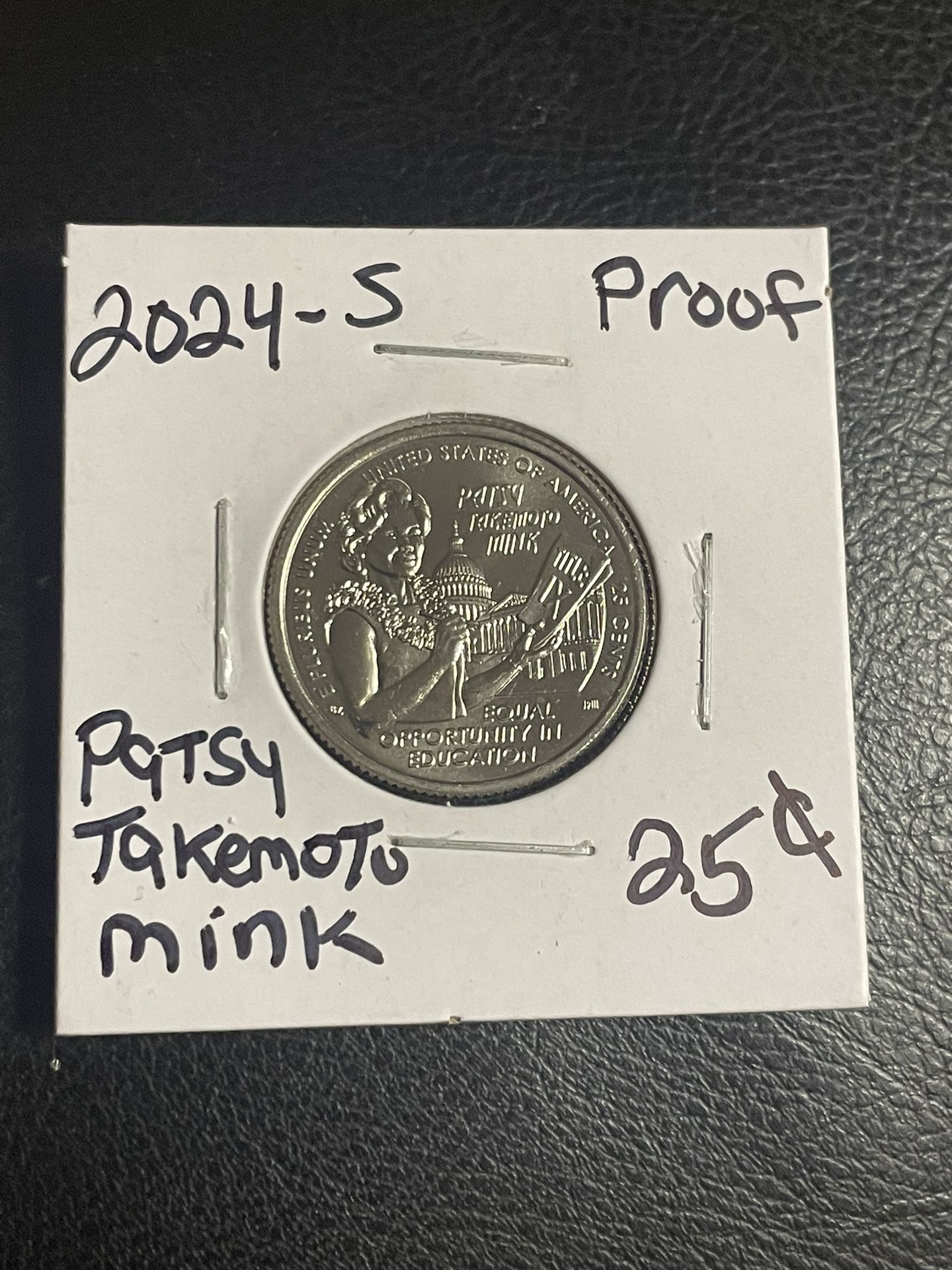 2024-S Patsy Takemoto Mink Quarter Proof