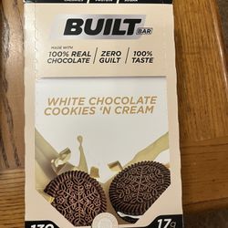 White Chocolate Cookies And Cream Built Bars