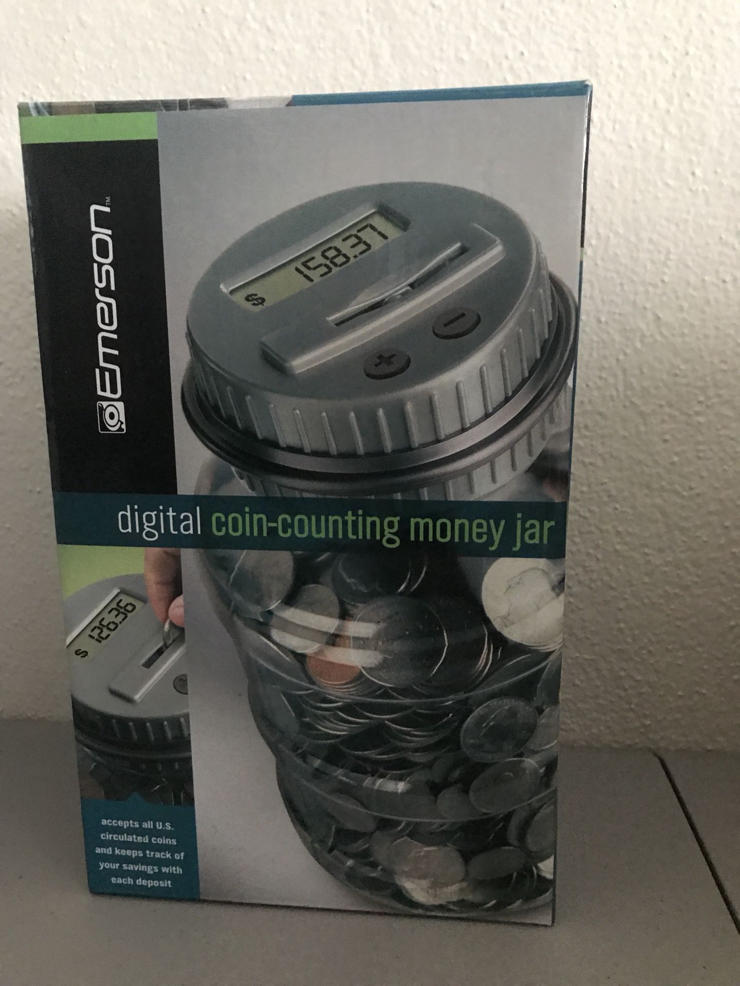 Emerson Digital Coin Counting Jar