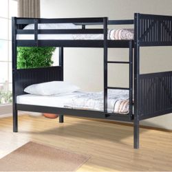 Twin Twin Bunk Bed ( TAKE IT HOME IN MONTHLY PAYMENTS) NO DOWN PAYMENT NEEDED