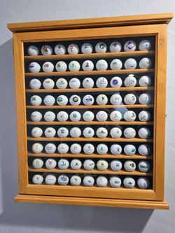 Golf Ball Cabinet - Oak - 25" x 22