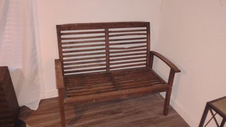 Wooden bench
