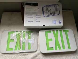 Green Led Exit Signs Brand New ( 1 Left)