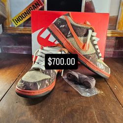 Nike Size 11 SB DUNK LOW PRO "HUNTER REESE FORBES "