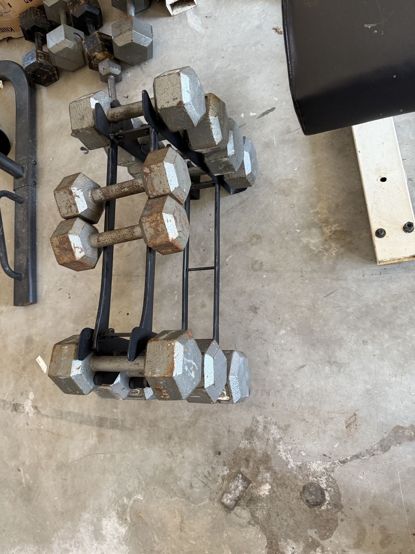 Dumb Bell Rack With Weights