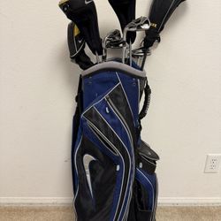 Nike Golf Clubs Left-Handed With Nike Golf Bag!