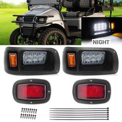 Golf Cart LED Light Kit Headlights & Tail Lights Kit For Club Car DS 1993 UP  Brand New