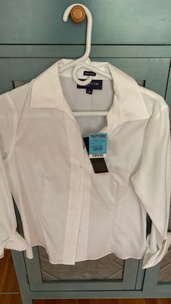 Jones New York white long sleeve dress shirt