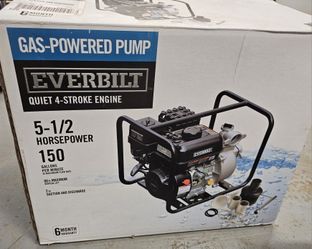 Everbilt 5.5 HP Gas Powered Utility Pump – NEW