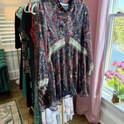 Zara Chiffon Tunic Never Used