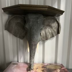 Cabeza De Elefante Repisa De Pared $50.00 