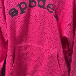 Sp5der Pink Hoodie Size S 
