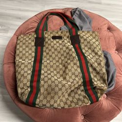 Gucci Canvas Tote Bag