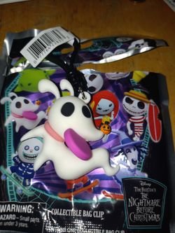 Zero nightmares before Christmas series 10 bag clip