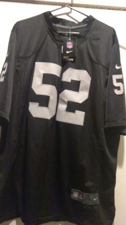 Raiders NFL STICHED SIZE XL MACK Jersey #52