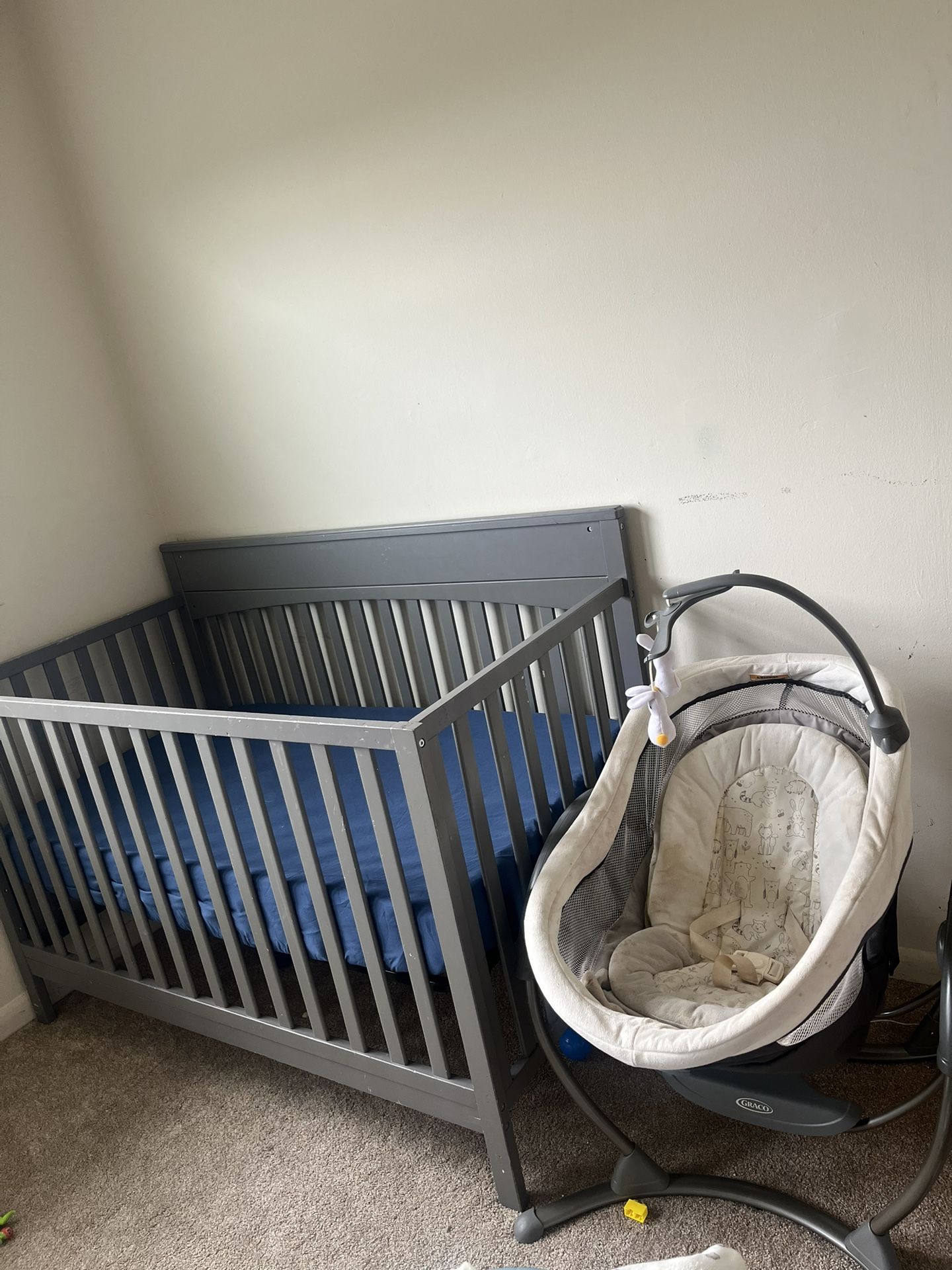 4 in 1 convertible crib & baby swing
