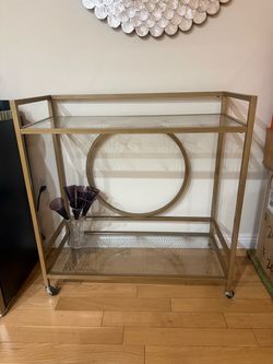 Gold bar cart