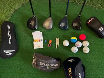Mens Golf Callaway and More Wood set Combo 3-5-9-Hybrid ultimate forgiveness Lots of Extras