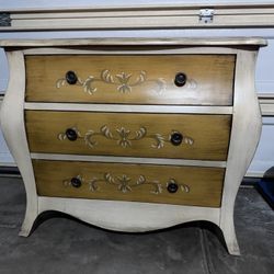 Three-drawer Bombay French Hand-painted Bureau 
