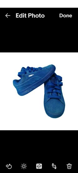 Puma Kids Toddler Shoes Size 10C Blue (contact info removed)1 Lace-Up Sneakers Kinder Fit 