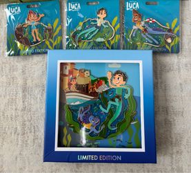 WDI MOG JUMBO Luca Pin Limited Edition! + 3 Luca pins,  4 Pins Total . LE 300