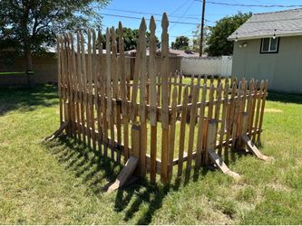Wooden fence