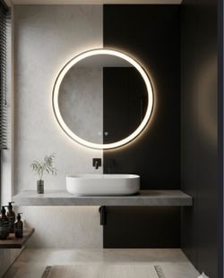Round LED mirror