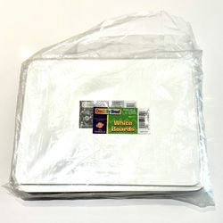NEW! Chenillekraft Student Dry Erase White Board - 12" X 9" Set Of 10 (988110)