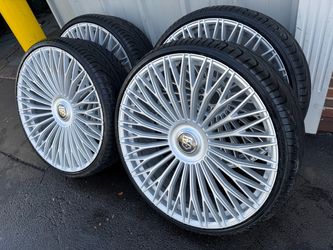 NEW 28 inch tis wheels wrapped in lexani 295/25r28 tires
