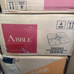 Abble 130 Pound Offset Patio Umbrella Base in Black (4-Piece)