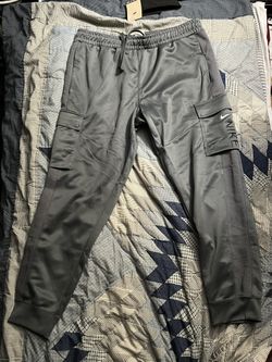 Nike Men's Sportswear Hybrid Fleece Cargo Jogger Pants Grey XL