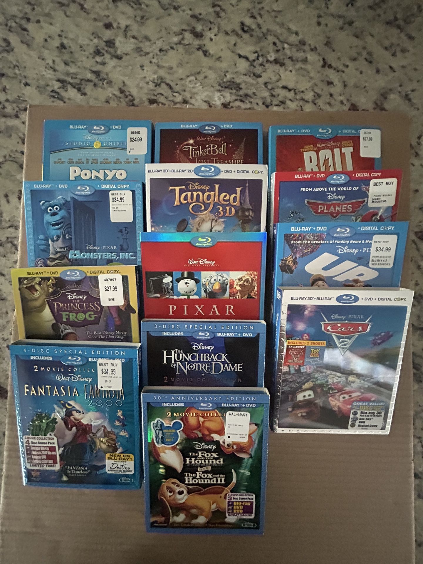 “DISNEY” Blu-Ray Lot: (13) Movies, Some with Multiple Discs. Like NEW!!!😎