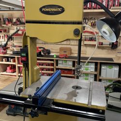 Powermatic 14 inch bandsaw with fence, riser, quick release