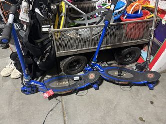 Two razor scooters