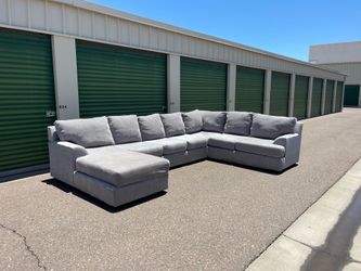 Light-Grey Sectional + Free Delivery