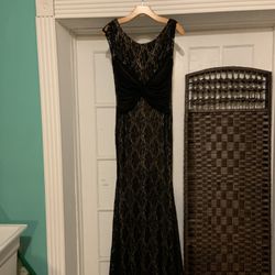 Woman Black Long Dress Size Small