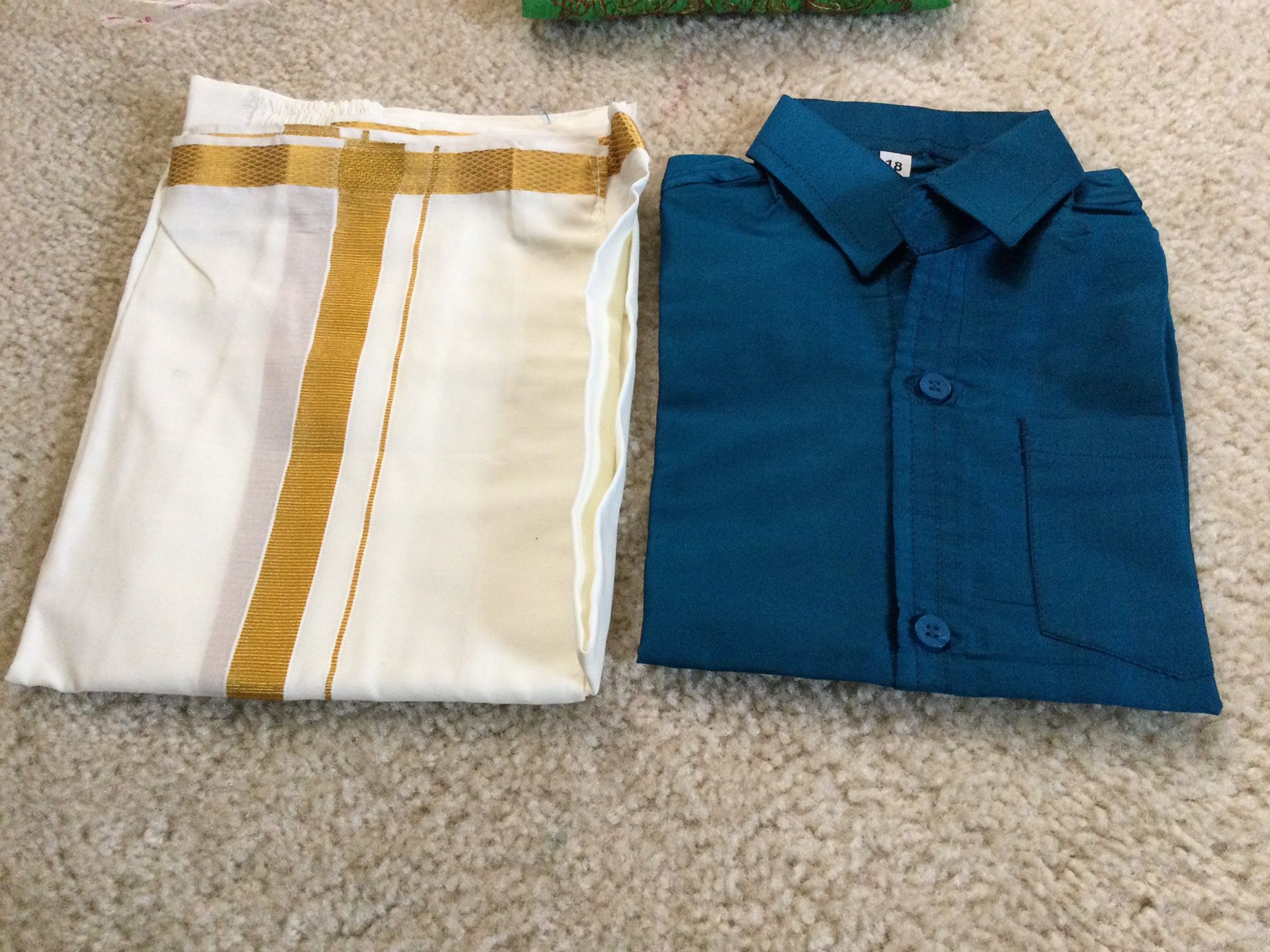 Kasavu set for toddlers