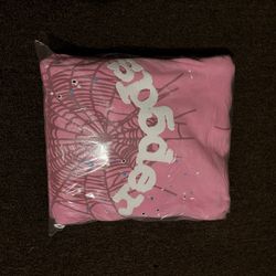 SP5DER OG PINK HOODIE 